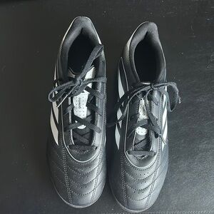Black and White Soccer Cleats